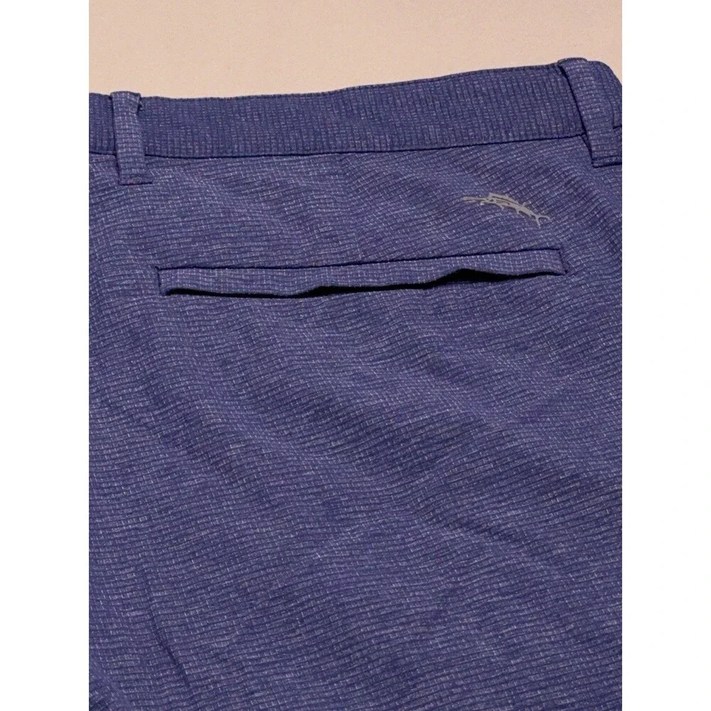 Tommy Bahama Men's 36 Golf Chip Shot Shorts Navy 9.5” Inseam Chino Nylon Flat